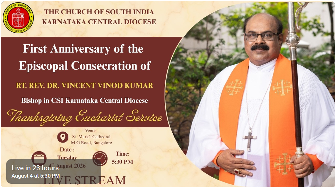 First Anniversary of the Episcopal Consecration